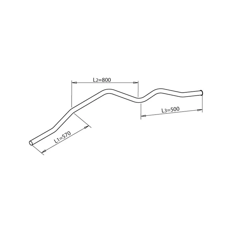 Tuyau d'échappement DINEX 50699