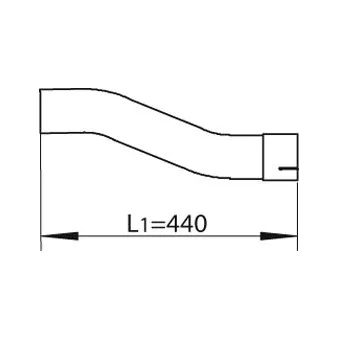 Tuyau d'échappement DINEX