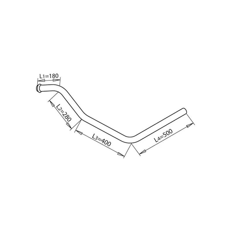 Tuyau d'échappement DINEX 51117