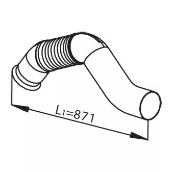 Tuyau d'échappement DINEX