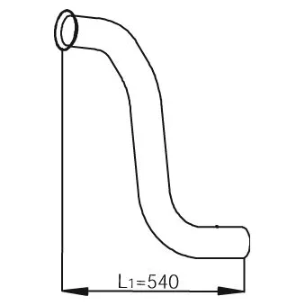 Tuyau d'échappement DINEX