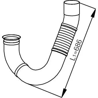 Tuyau d'échappement DINEX