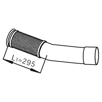 Tuyau souple, échappement DINEX
