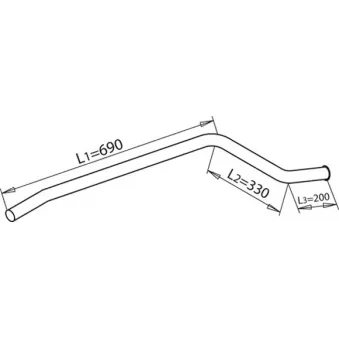 Tuyau d'échappement DINEX