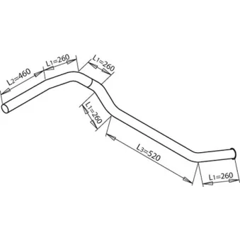 Tuyau d'échappement DINEX
