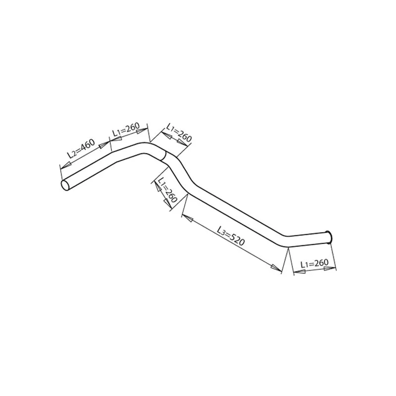 Tuyau d'échappement DINEX 50710