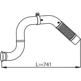 Tuyau d'échappement DINEX
