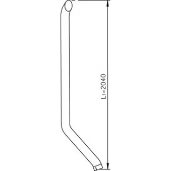 Tuyau d'échappement DINEX
