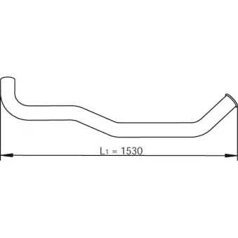 Tuyau d'échappement DINEX