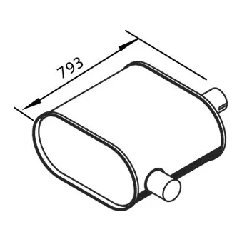 Pot de détente/silenciaux arrière DINEX