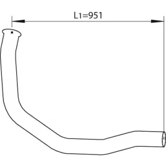 Tuyau d'échappement DINEX