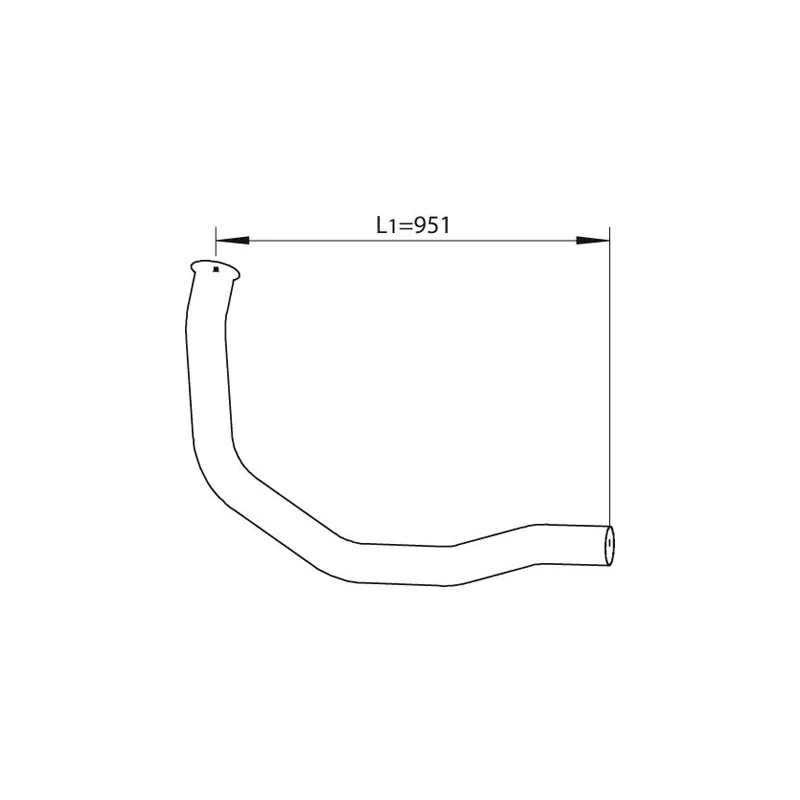 Tuyau d'échappement DINEX 64270