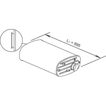 Silencieux central DINEX