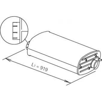 Pot de détente/silenciaux arrière DINEX