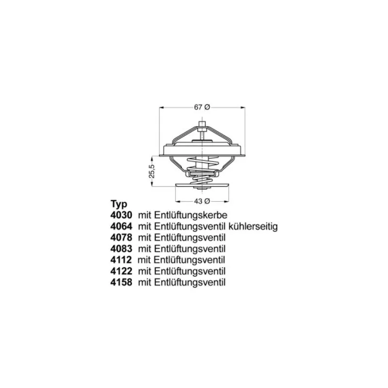 Thermostat d'eau WAHLER 4078.79D