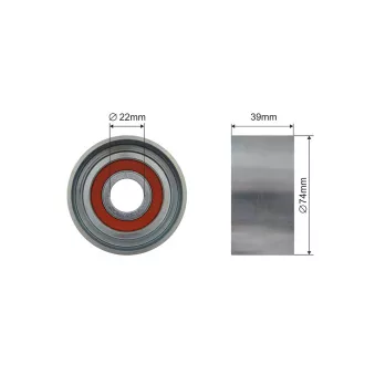 Poulie-tendeur, courroie trapézoïdale à nervures TEKNÖR