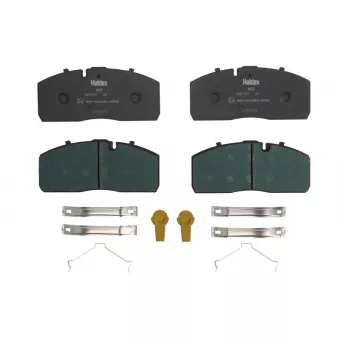 Jeu de 4 plaquettes de frein HALDEX
