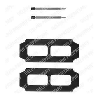 Kit d'accessoires, plaquette de frein à disque DELPHI