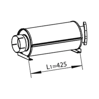 Silencieux intermédiaire DINEX