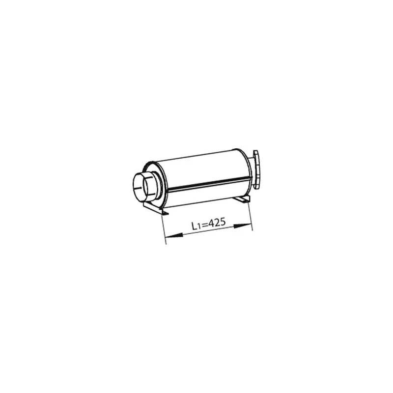 Silencieux intermédiaire DINEX 69331