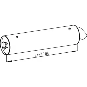 Silencieux arrière DINEX
