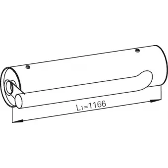 Silencieux central DINEX