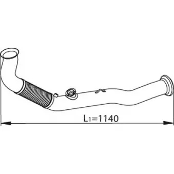 Tuyau d'échappement DINEX