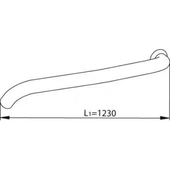 Tuyau d'échappement DINEX 82602