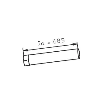 Tuyau d'échappement DINEX