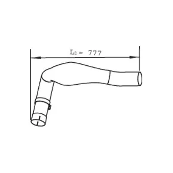 Tuyau d'échappement DINEX 48121