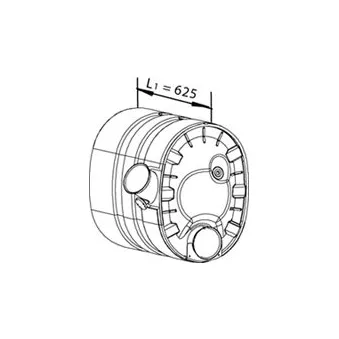Silencieux intermédiaire DINEX