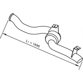 Tuyau d'échappement DINEX