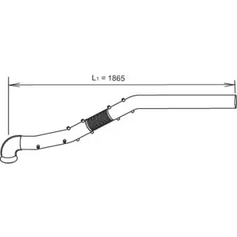 Tuyau d'échappement DINEX