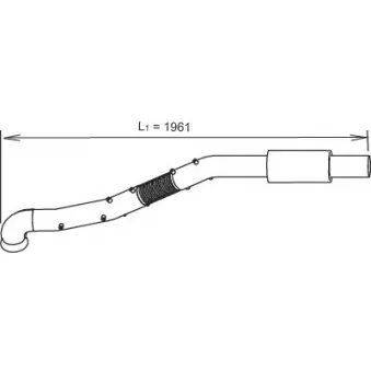 Tuyau d'échappement DINEX