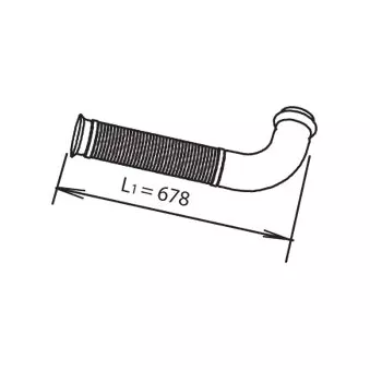 Tuyau d'échappement DINEX