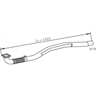 Tuyau d'échappement DINEX