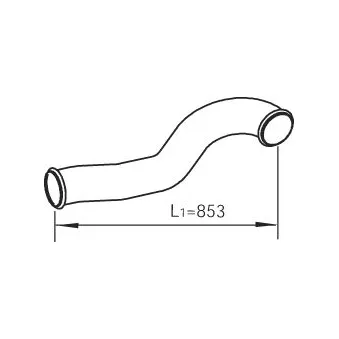 Tuyau d'échappement DINEX 81717