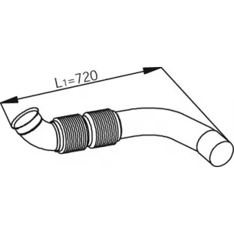 Tuyau d'échappement DINEX