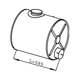 Silencieux central DINEX