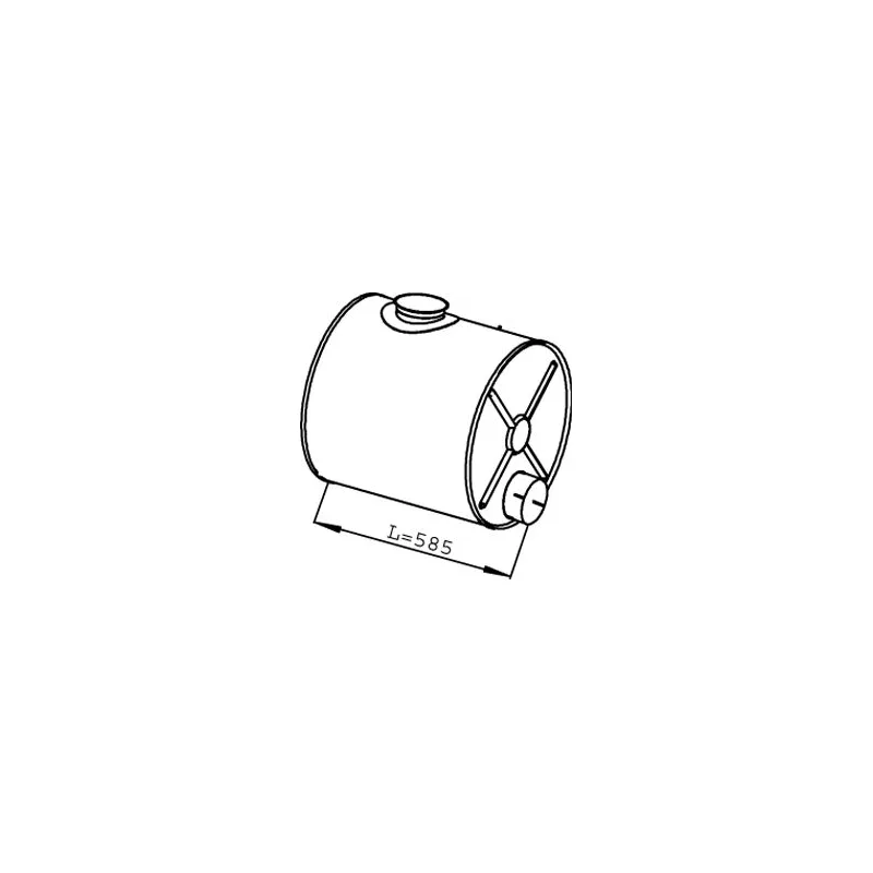 Silencieux central DINEX 21434