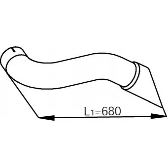 Tuyau d'échappement DINEX