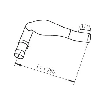 Tuyau d'échappement DINEX
