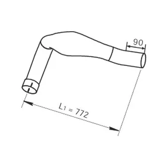 Tuyau d'échappement DINEX