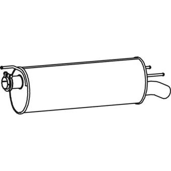 Silencieux arrière DINEX