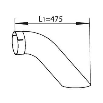 Tuyau d'échappement DINEX
