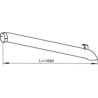 Tuyau d'échappement DINEX