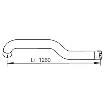 Tuyau d'échappement DINEX