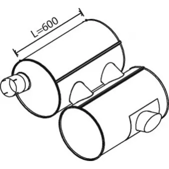 Silencieux arrière DINEX