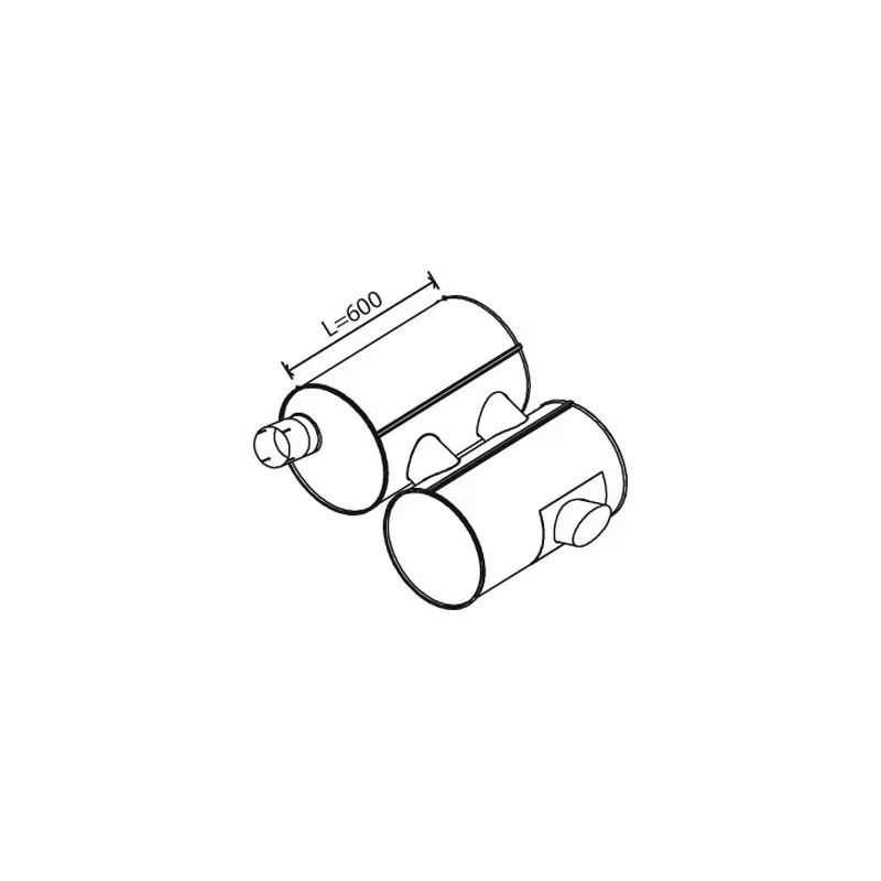 Silencieux arrière DINEX 28407