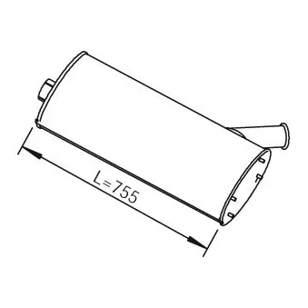 Silencieux arrière DINEX